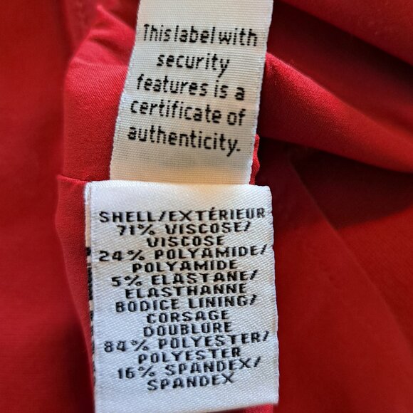 Diane Von Furstenberg Jenn Red Sleeveless Shift Dress Size 6 - Picture 6 of 7